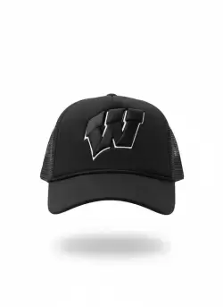 Monochrome W Emblem Trucker Cap