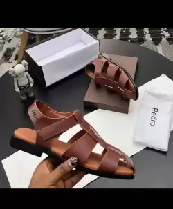 Pedro Mens Leather Fisherman/Gladiator Sandal