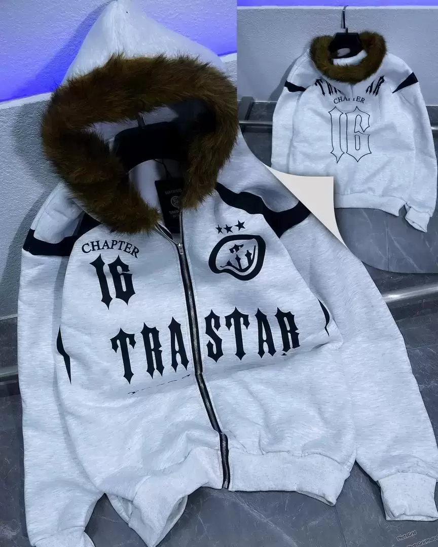 Trapstar "Chapter 16" Fur Hooded Full-Zip Hoodie/Jacket.
