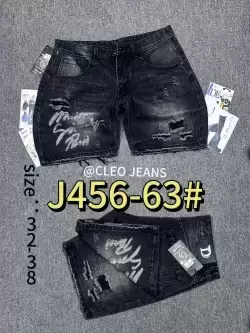 Cleo Distressed Paris Denim Shorts – J456-63